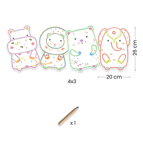 Wild Animals Coloring Kit by Djeco