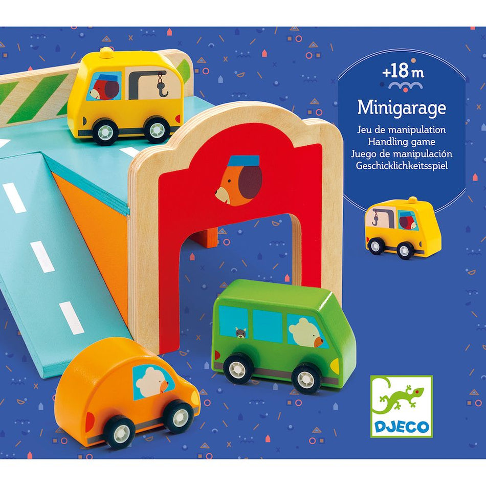 Mini Garage Wooden Automobile Set by Djeco