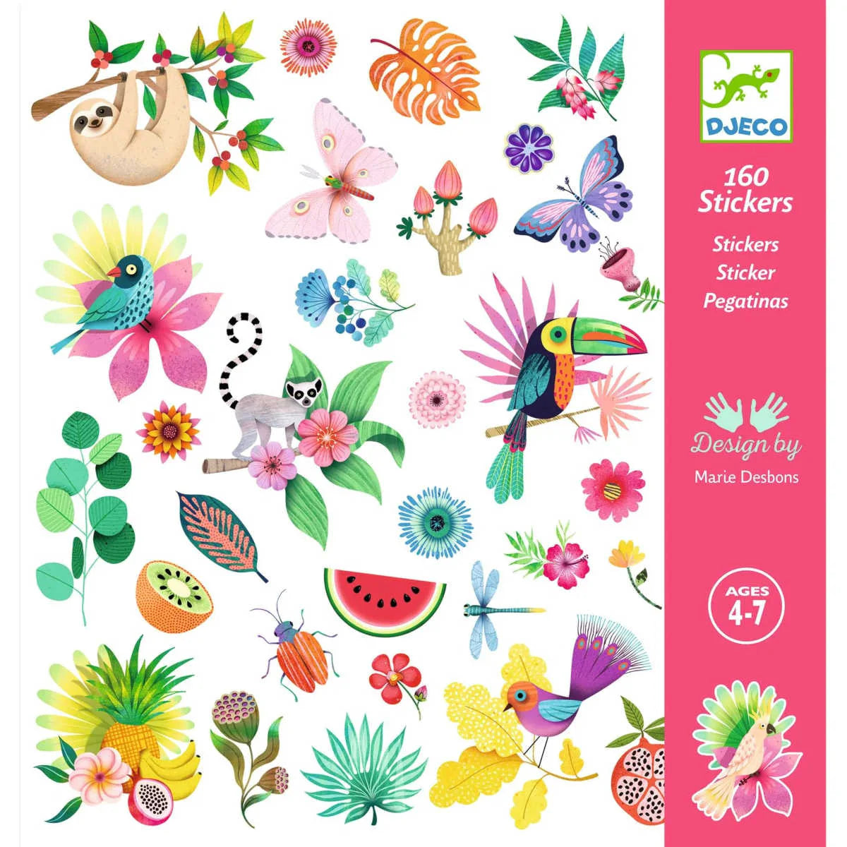Stickers 160 ct - Paradise by Djeco