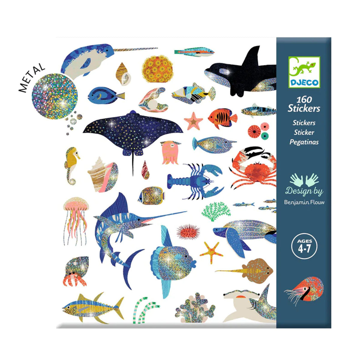 Stickers 160 ct - Ocean by Djeco