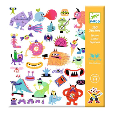Stickers 160 ct - Monsters by Djeco