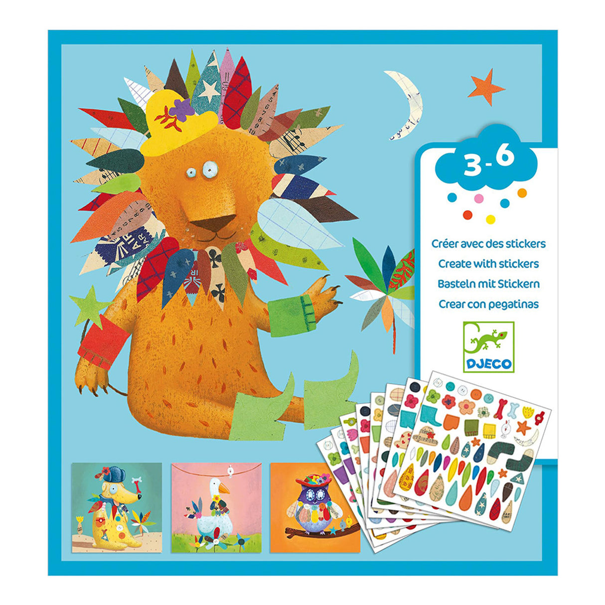 Sticker Kit - Create Animals by Djeco