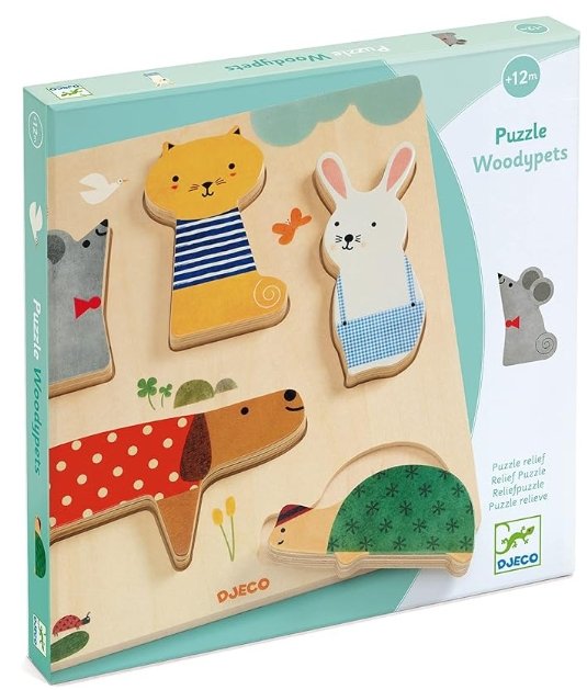 Wooden Puzzle Woodypets by Djeco