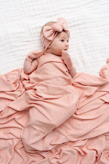 Piper Plush Knit Swaddle Blanket by Lou Lou & Company
