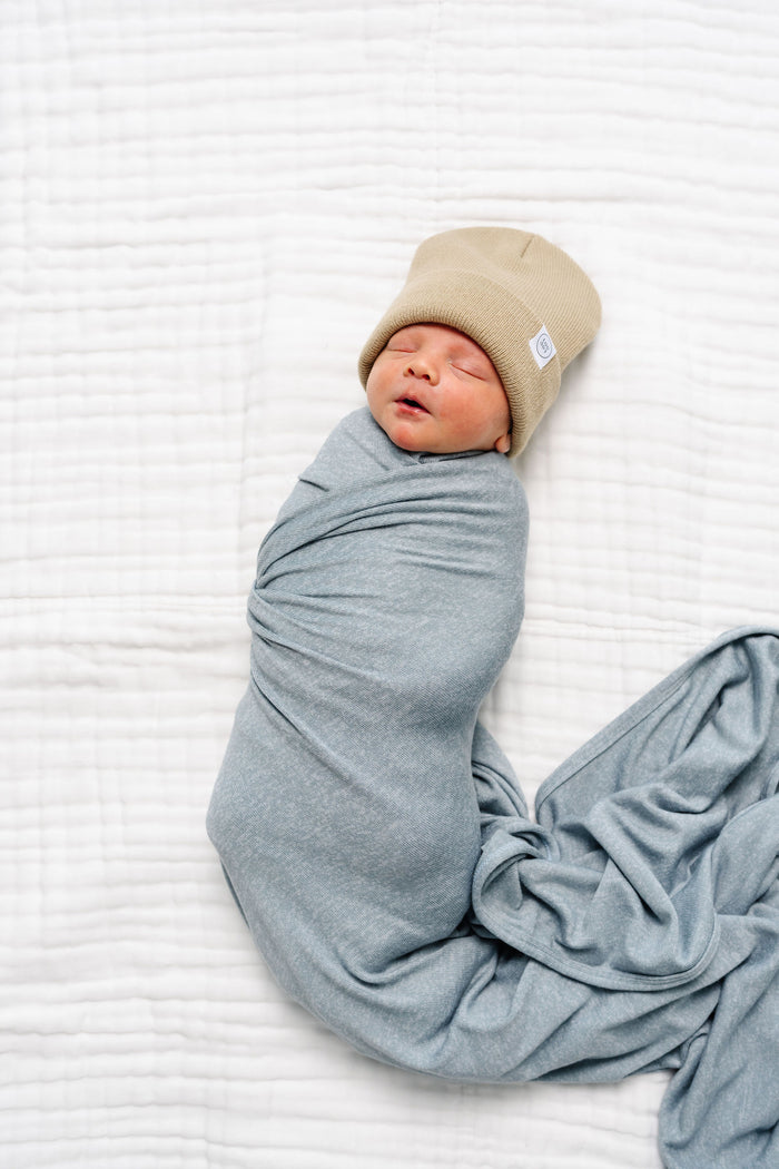 Miller Plush Knit Swaddle Blanket by Lou Lou & Company