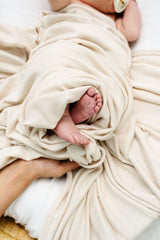 Dakota Plush Knit Swaddle Blanket by Lou Lou & Company