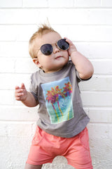 Neon Palm Tee by Little Bipsy