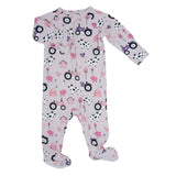 Bamboo Zipper Footie - Dolly by Sweet Bamboo