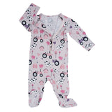 Bamboo Zipper Footie - Dolly by Sweet Bamboo