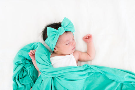 Knit Headband Bow in Spout by Copper Pearl