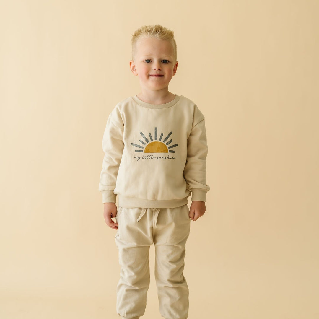 Organic Fleece Sweatshirt - My Little Sunshine by Makemake
