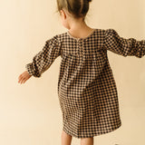 Organic Smocked Dress - Houndstooth by Makemake