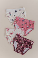 Girls Underwear- Rose Elegance Bows by Babysprouts