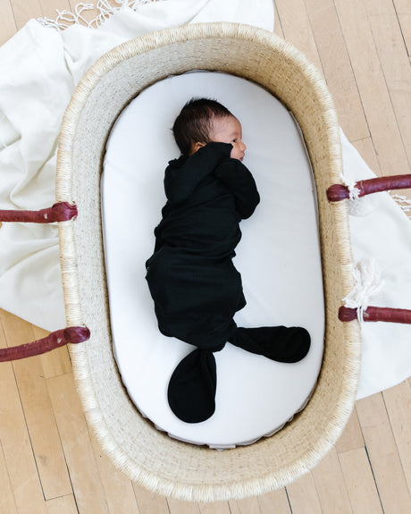 Newborn Knotted Gown - Midnight by Copper Pearl