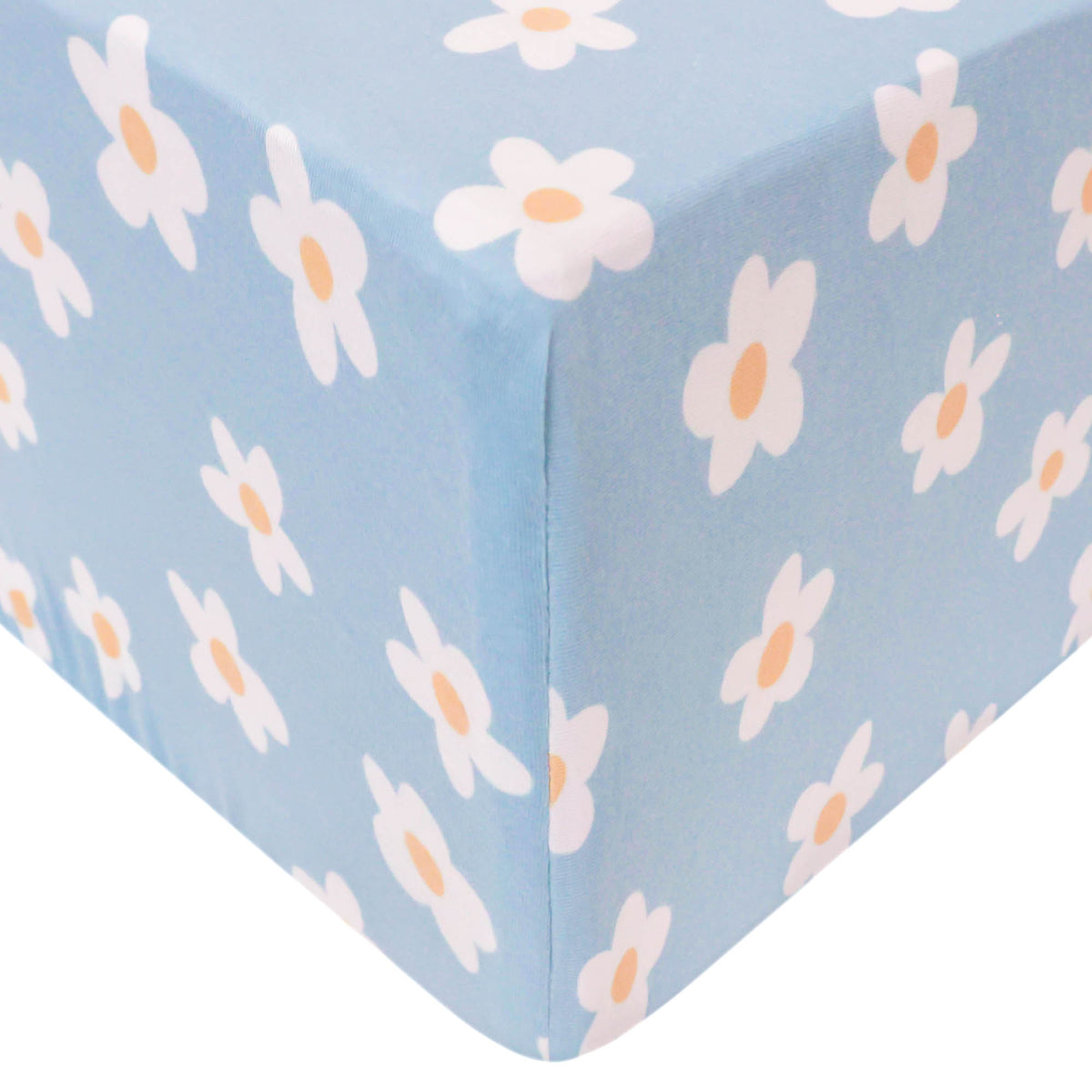 Premium Knit Fitted Crib Sheet - Della by Copper Pearl