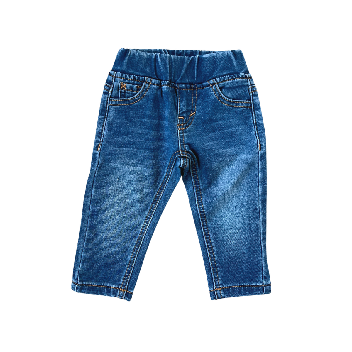 Denim Jeans- Mid Blue Wash by babysprouts