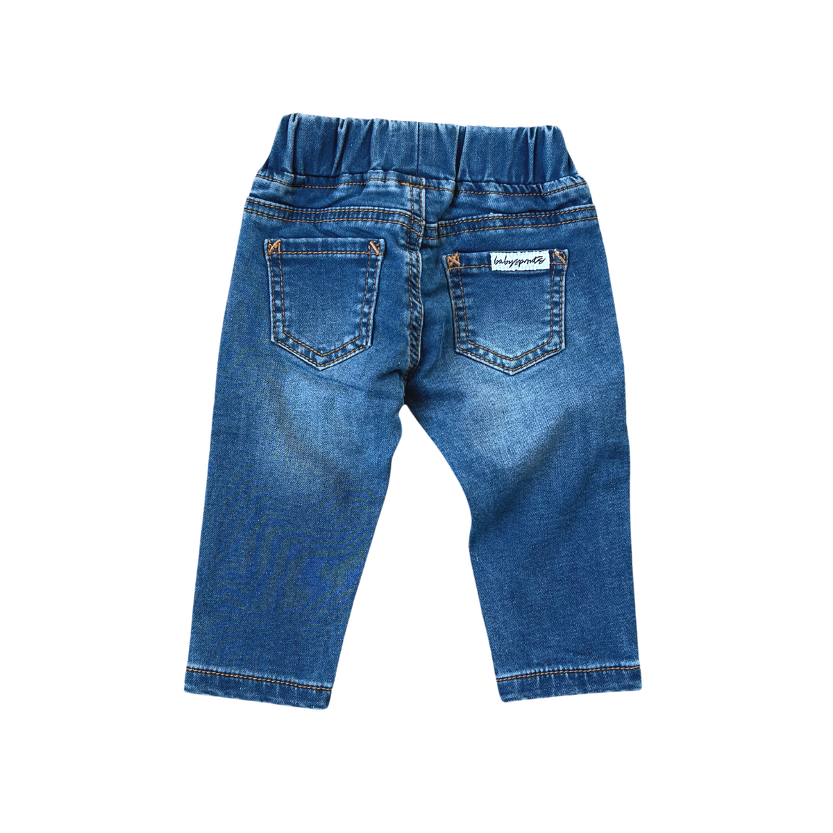 Denim Jeans- Mid Blue Wash by babysprouts