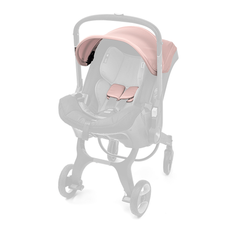 Canopy & Shoulder Pads - Blush Pink by Doona