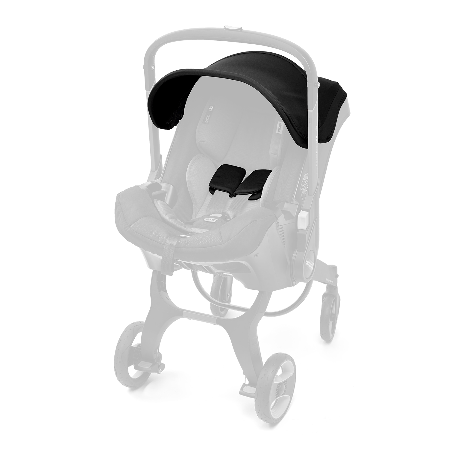 Canopy & Shoulder Pads- Nitro Black by Doona