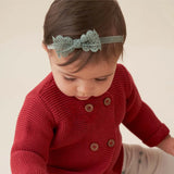 Holiday Lacey Bow Baby Headband 3PK by Elegant Baby