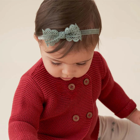 Holiday Lacey Bow Baby Headband 3PK by Elegant Baby