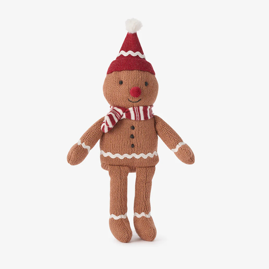 'Jolly' Gingerbread Knit Toy in Gift Box by Elegant Baby
