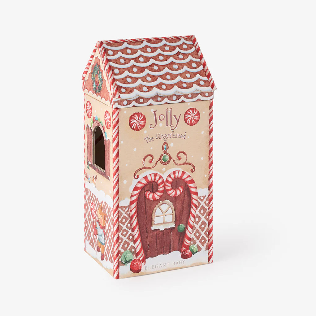 'Jolly' Gingerbread Knit Toy in Gift Box by Elegant Baby