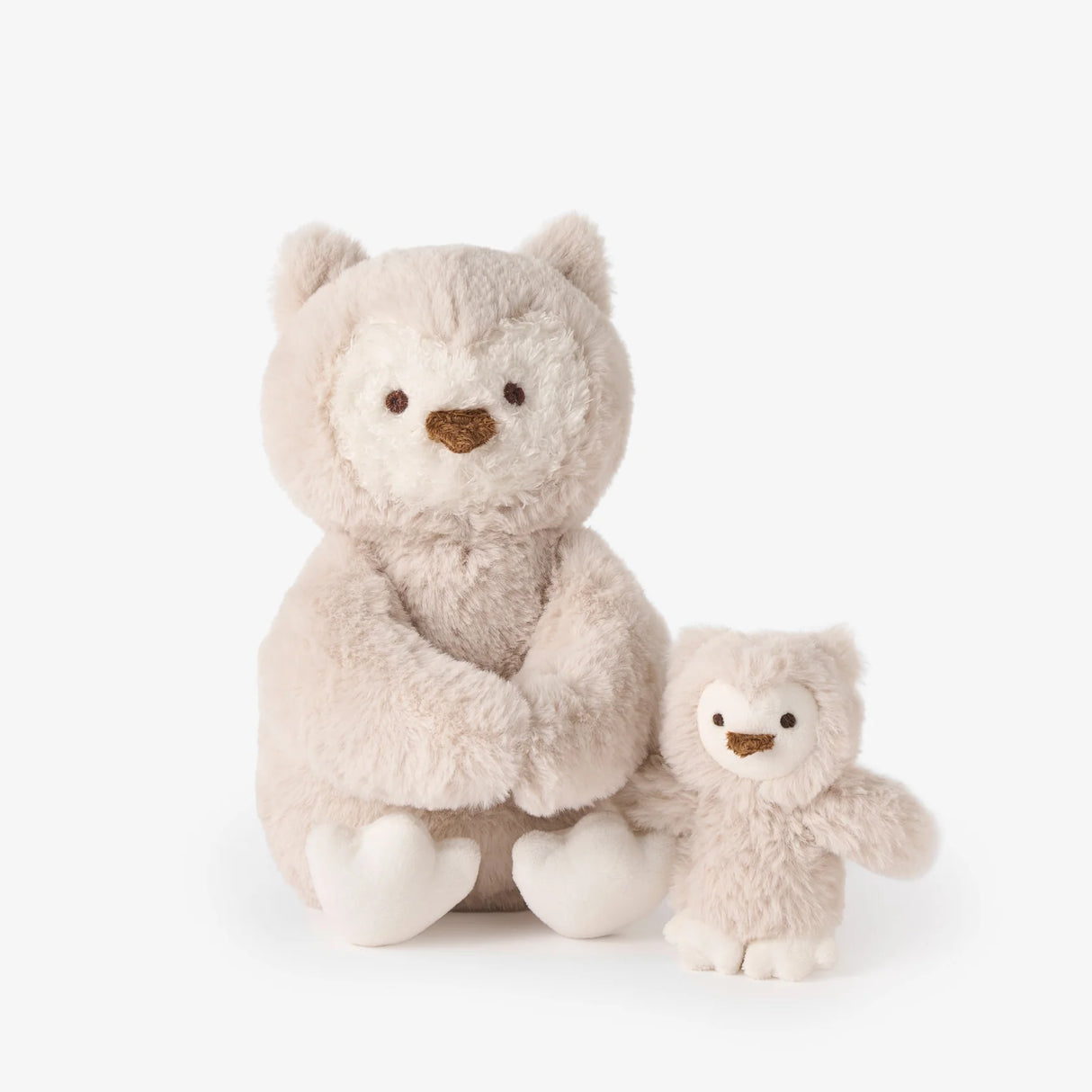 Mama + Baby Owl Plush Toy Set by Elegant Baby