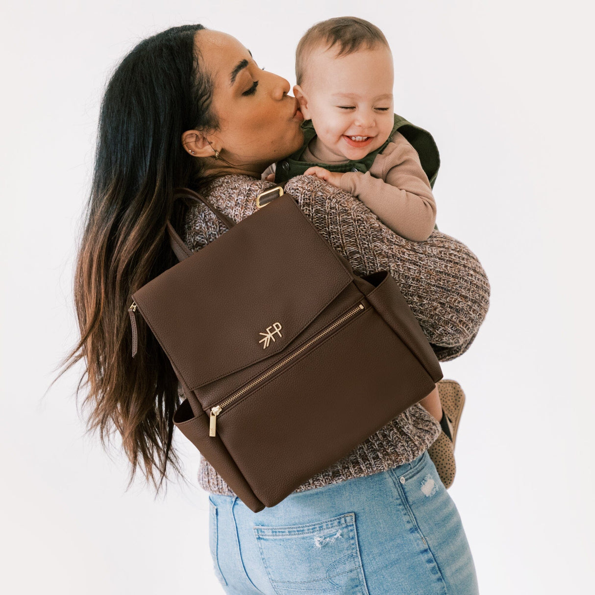 Espresso Mini Classic Diaper Bag II by Freshly Picked