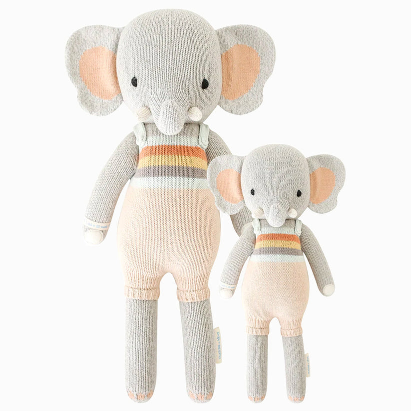 evan the elephant regular 20" by cuddle + kind