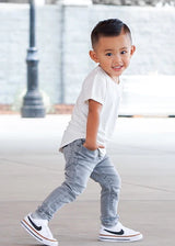 Grey Wash Denim by Little Bipsy