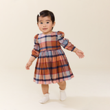 Baby Girls Mae Dress Set- Hayride Plaid by Pink Chicken