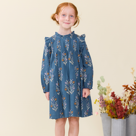 Girls Jaipur Dress- Balsam Dewdrop by Pink Chicken
