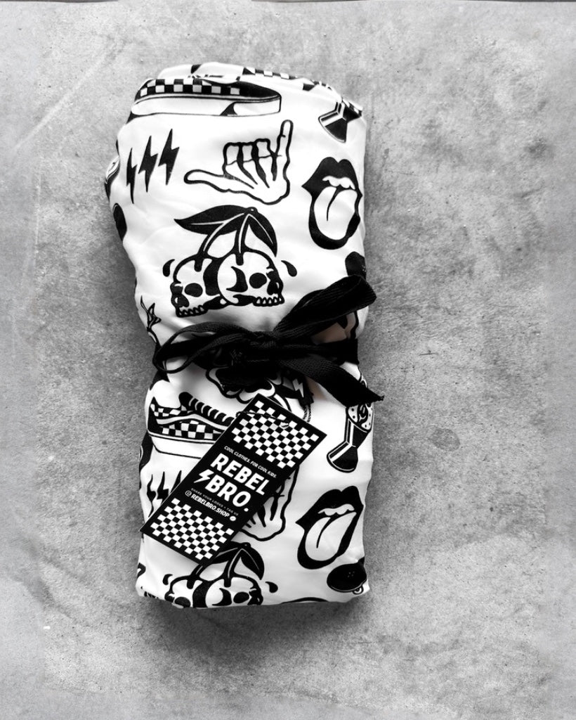 Bamboo Stretch Swaddle- Cool Kid by Rebel Bro