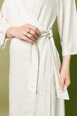 Women's Everyday Robe in Oat by Copper Pearl