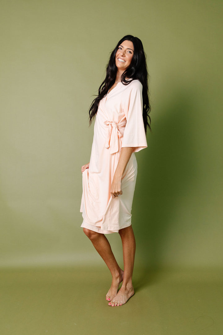 Women's Everyday Robe in Blush by Copper Pearl