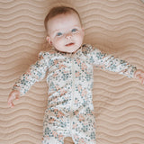 Spring Flowers on Creme Footie by Petit Lem