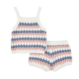 2 Piece Beige Knit Set by Petit Lem