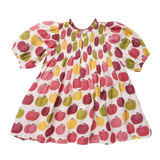 Girls Puff Sleeve Stevie- Pink Delicious Apples by Pink Chicken