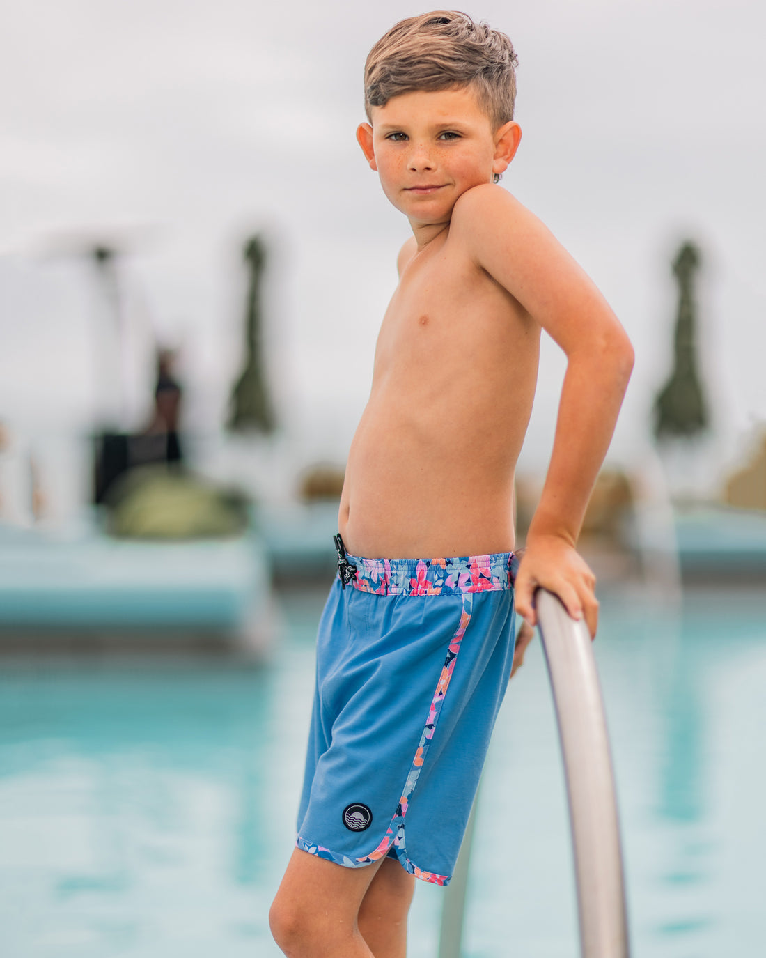 Garden Party Boy's Boardshort by Feather 4 Arrow