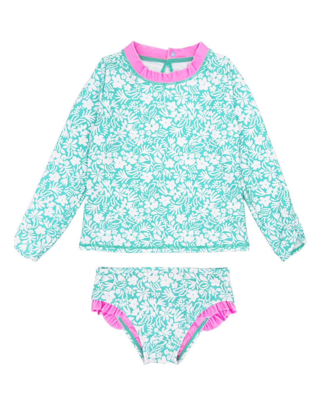 Beach Babe L/S Swim Set in Pool Blue by Feather 4 Arrow