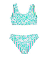 Island Hopper Reversible Bikini in Pool Blue by Feather 4 Arrow