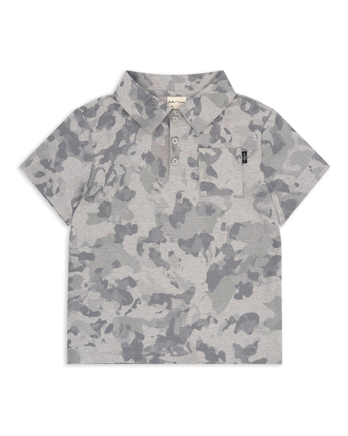 Feel Good Tech Polo- Camo Heather by Feather 4 Arrow