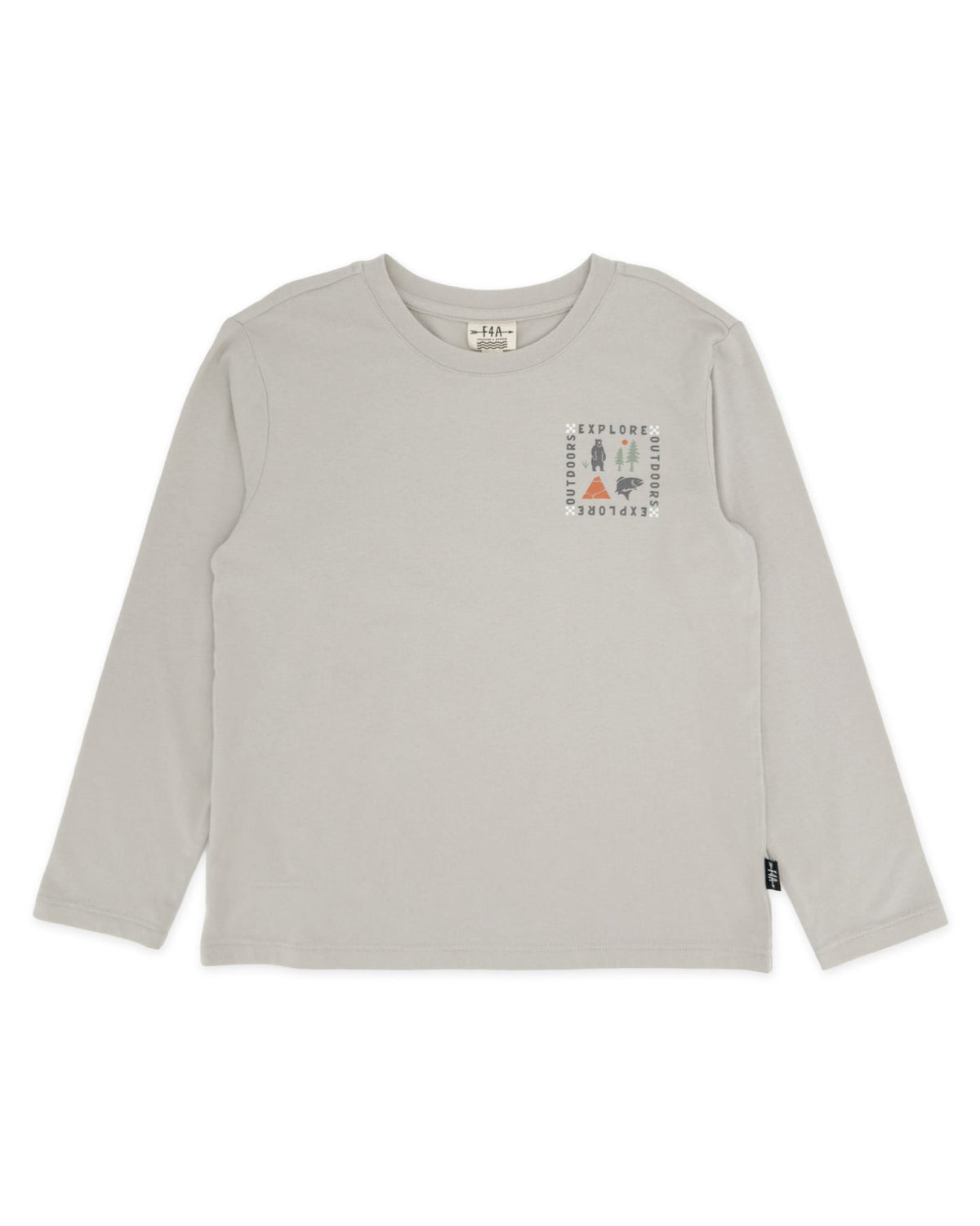Explore L/S Tee- Slate Grey by Feather 4 Arrow