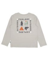 Explore L/S Tee- Slate Grey by Feather 4 Arrow