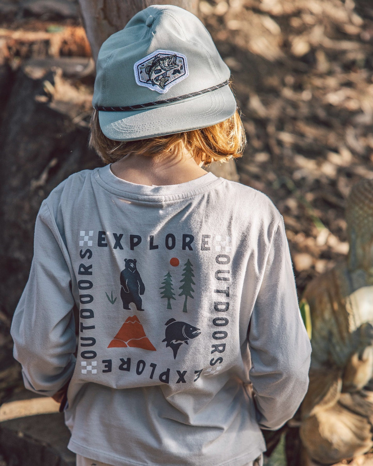 Explore L/S Tee- Slate Grey by Feather 4 Arrow