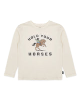 Horse L/S Tee- Natural by Feather 4 Arrow