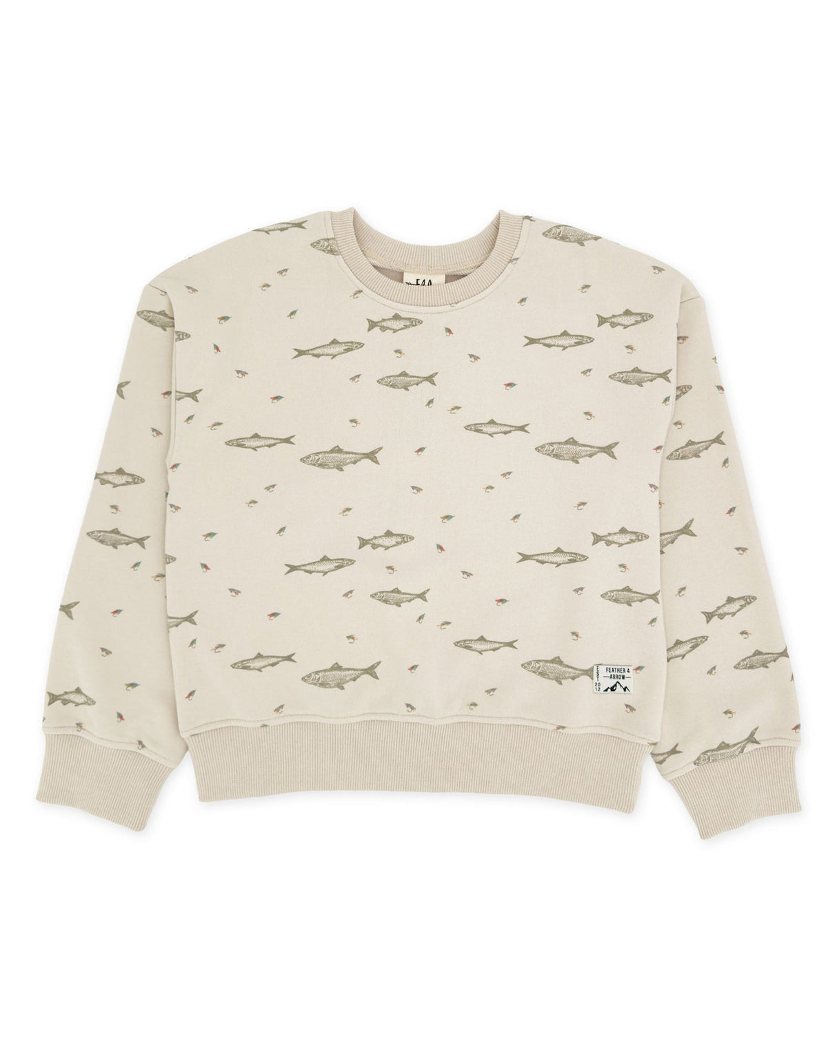 Ryder Fishing Sweatshirt- Oatmeal French Terry by Feather 4 Arrow