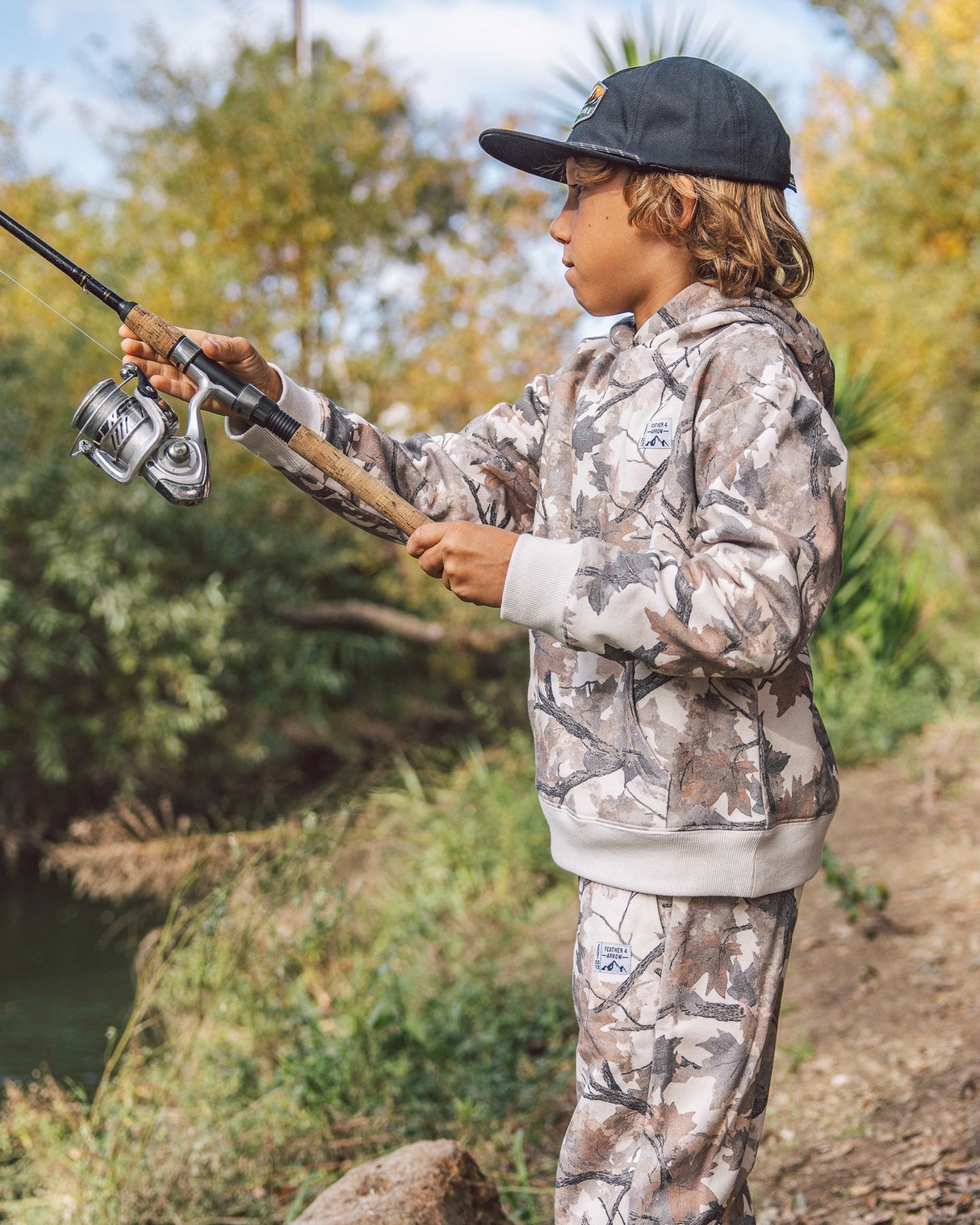 Hadley Camo Hoody - Camo Fleece by Feather 4 Arrow