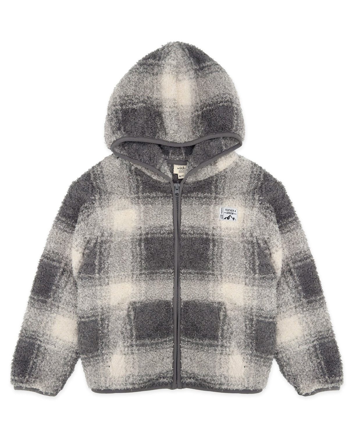 Rocky Plaid Jacket - Ash Grey Plush by Feather 4 Arrow